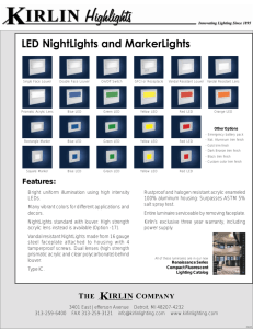 LED NightLights and MarkerLights