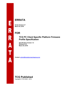 Errata for PC Client Specific Platform Firmware Profile Specification