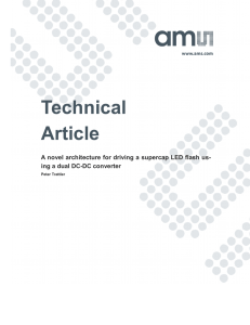 A novel architecture for driving a supercap LED flash us