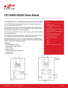 TS1100/01/02/03 Data Sheet