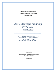 2012 Strategic Planning 2nd Session SMART Objectives And Action