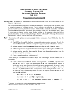 Illustrate semaphore awakening behavior