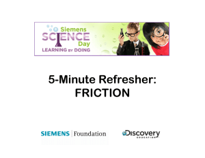 5-Minute Refresher: FRICTION