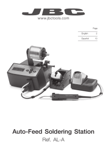 Automatic solder feed Manual