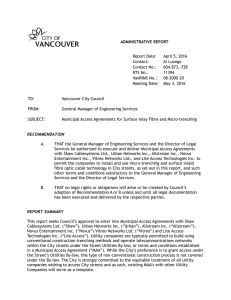 Municipal Access Agreements for Surface Inlay