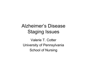Alzheimer`s Disease Staging - University of Pennsylvania