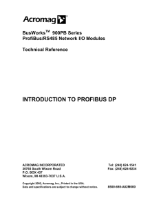 introduction to profibus dp