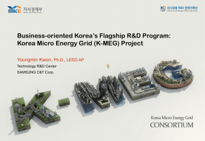 Introduction of Korea Micro Energy Grid