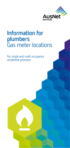 Information for plumbers Gas meter locations