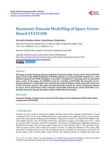 Harmonic Domain Modelling of Space Vector Based STATCOM