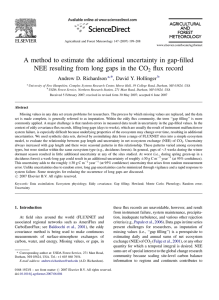A method to estimate the additional uncertainty in gap