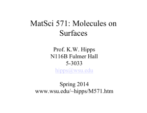 Molecules on Surfaces