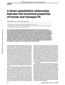 A direct quantitative relationship between the functional properties of