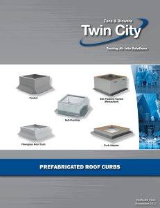 prefabricated roof curbs - Twin City Fan and Blower