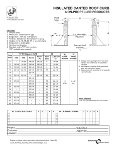 INSULATED CANTED ROOF CURB