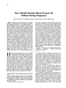 How Should Diastolic Blood Pressure Be Defined
