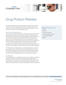 Drug Product Release Testing