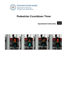Pedestrian Countdown Timer - Department of Planning, Transport