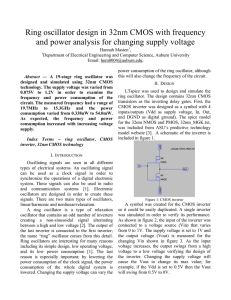 Ring oscillator design in 32nm CMOS with