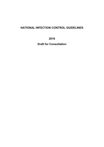 NATIONAL INFECTION CONTROL GUIDELINES