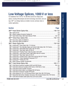 3M™ Splices, 2013 Electrical Products Catalog