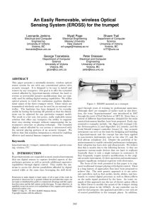 An Easily Removable, wireless Optical Sensing System