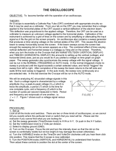 the oscilloscope - FacStaff Home Page for CBU