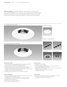 LED Downlights: High performance, small aperture