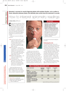 How to interpret spirometry readings