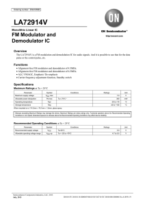 FM modulator and demodulator for audio signals