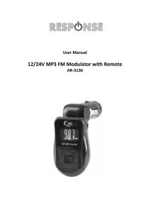 12/24V MP3 FM Modulator with Remote