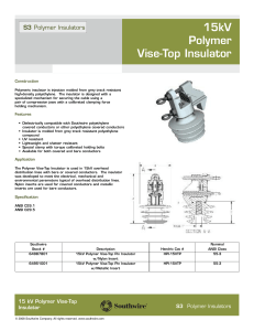 15kV Polymer Vise-Top Insulator