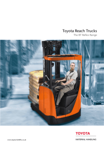 Toyota Reach Trucks - Toyota Material Handling UK