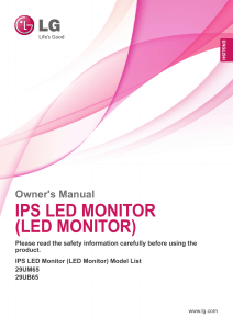 Owner`s Manual IPS LED MONITOR (LED MONITOR)