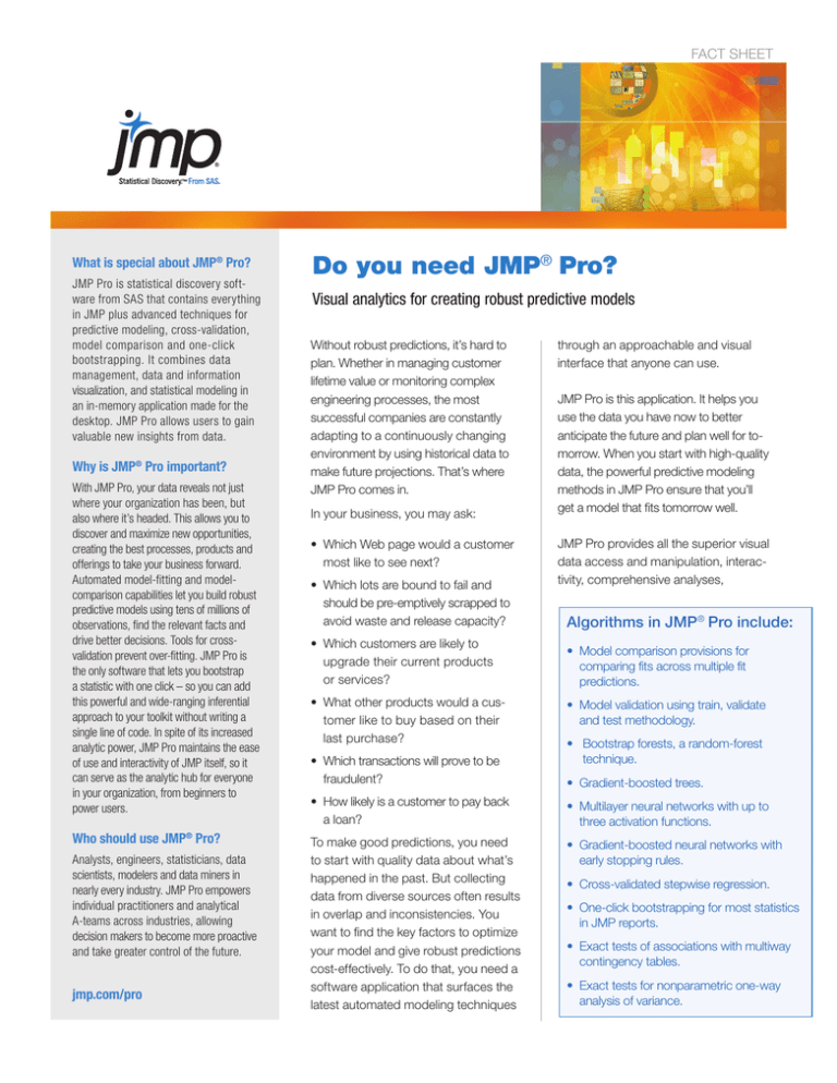 sas jmp model cross validation