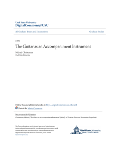 The Guitar as an Accompaniment Instrument