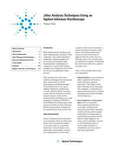 Jitter Analysis Techniques Using an Agilent Infiniium Oscilloscope