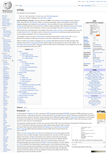 HTML - Wikipedia, the free encyclopedia