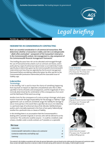 Legal briefing - Australian Government Solicitor