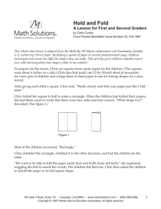 Hold and Fold - Math Solutions