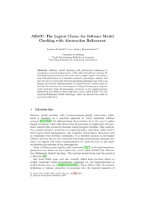 ARMC: The Logical Choice for Software Model Checking with
