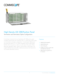 LSX 288-Position HD Panel for Termination and Termination/Splice