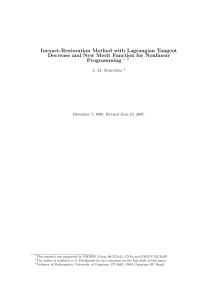 Inexact-Restoration Method with Lagrangian Tangent