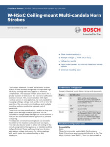 Data Sheet - Bosch Security Systems