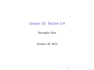Lecture 15: Section 3.4