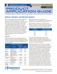 Balance, Vibration, and Vibration Analysis