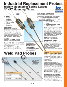 (*)-PD : Industrial Replacement Probes