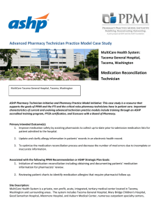 Advanced Pharmacy Technician Practice Model