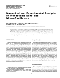 Numerical and Experimental Analysis of Monostable Mini