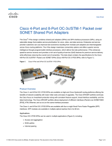 Cisco 4-Port and 8-Port OC-3c/STM